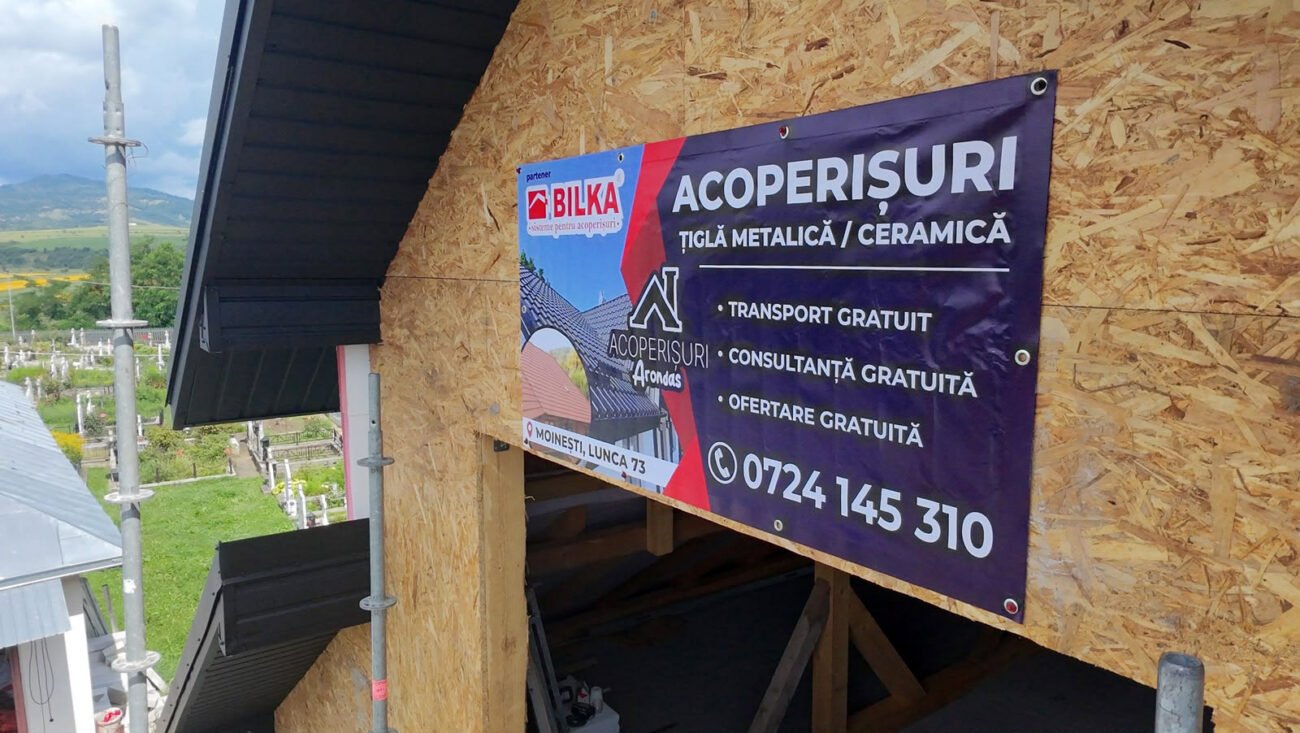 ⛪ Un acoperiș complet, realizat pentru protecție pe termen lung! balcanic 9005 tigla metalica (11)