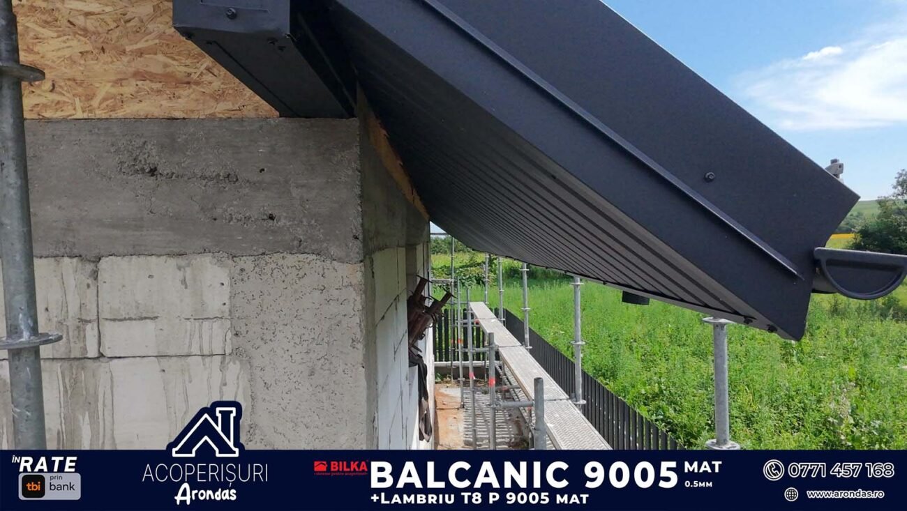 ⛪ Un acoperiș complet, realizat pentru protecție pe termen lung! balcanic 9005 tigla metalica (13)