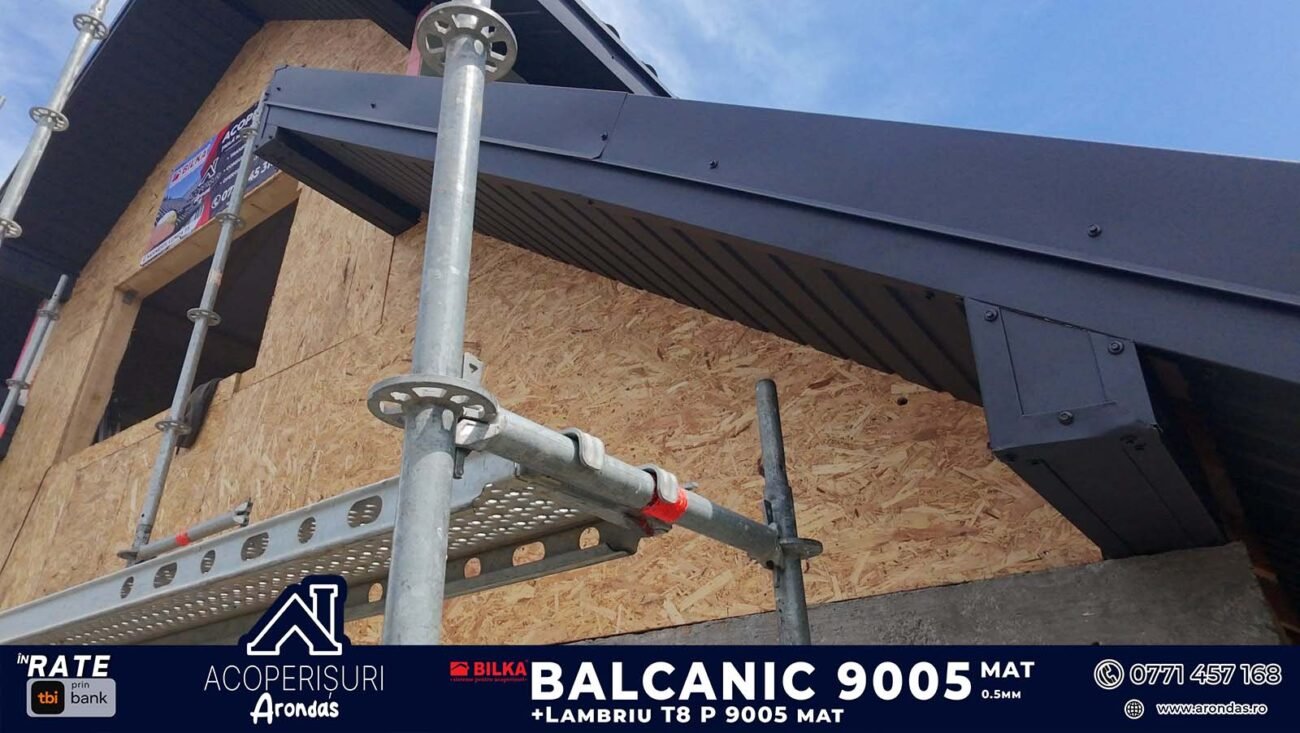 ⛪ Un acoperiș complet, realizat pentru protecție pe termen lung! balcanic 9005 tigla metalica (14)