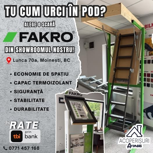 scări de pod fakro în moinești și comănești – soluții pentru accesul la mansardă